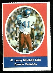 1972 Sunoco Stamps      188     Leroy Mitchell